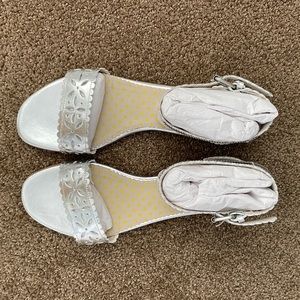 Boden silver sandals